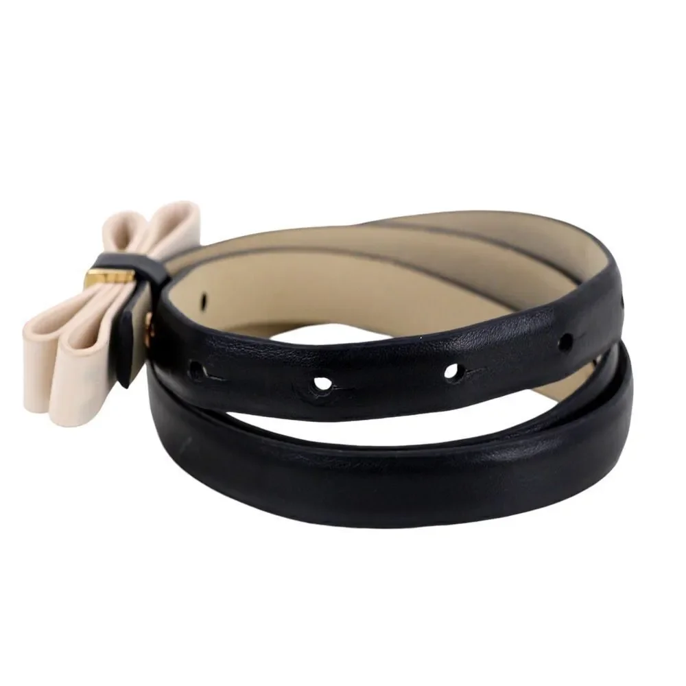 Ann Taylor BLACK GENUINE LEATHER 5/8